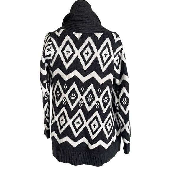 Old Navy Womens Cardigan Open Sz Small Open Tribal Aztec Bohemian Boho Geometry - Picture 3 of 11